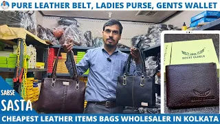 100% Original Leather Wallet, Ladies Purse & Belt Wholesaler in Kolkata