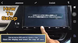 Toyota Navigation SD Map Error and Unlock Process | Open The Display and Inset The Map SD Card