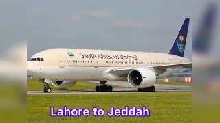 Saudi Airline Flight Lahore (LHE) to Jeddah (JED) Economy Class.