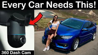 High Tech 360 Dash Cam Install on a 10th Gen Honda Civic | 70mai Omni 360 degree Dash Camera Review