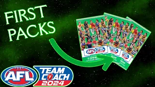 Opening 10 Packs Of New 2024 AFL Teamcoach! Wildcard Hit!