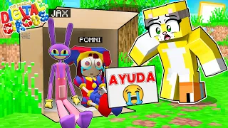 ¡Nadie ADOPTÓ a POMNI Y JAX en Minecraft! | ABANDONARON a THE AMAZING DIGITAL CIRCUS