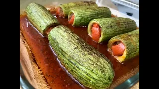 Şıhıl Mahşi Tarifi|Dolmaların Şahı|Kızarmış Kabak Dolması |Dolma Tarifleri|Turkish Stuffed Zucchini