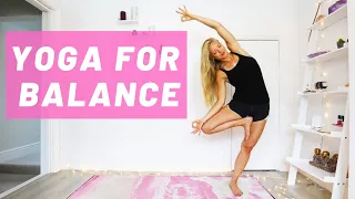 Yoga Flow For BALANCE | Strong Core & Legs [ 25 Minutes ]