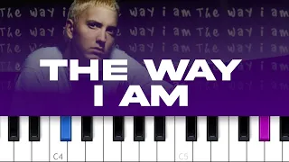 Eminem - The Way I Am (piano tutorial)