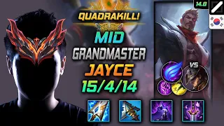 Jayce Mid Build Muramana Phase Rush - LOL KR GrandMaster Patch 14.8