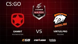 CS:GO Gambit vs Virtus pro, train, ELEAGUE Major 2017