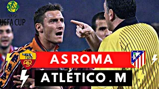 As Roma vs Atletico Madrid 1-2 All Goals & Highlights ( 1999 UEFA Cup )