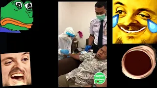 Forsen Reacts to Indonesia man scared of needle funny