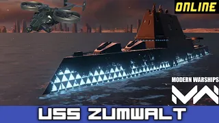 USS Zumwalt (full upgraded) | Gameplay | Modern Warships @mwbd