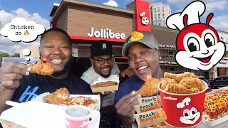 My First Time Trying JOLLIBEE Mukbang! WITH @CuzzoAB and @BeingMylen