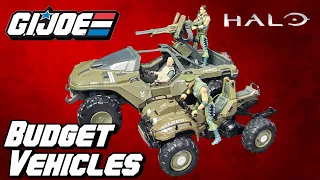 GI JOE Budget Vehicle - World of Halo Mongoose & Warthog Review #gijoe #actionfigure #toys