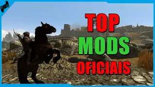 OS 10 Melhores MODS OFICIAIS De SKYRIM  !!!