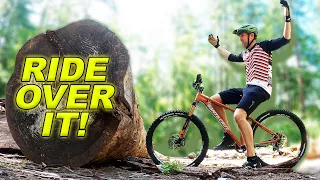 How To Ride Your Mountain Bike Up And Over Obstacles On The Trail