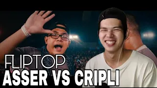 FlipTop - Asser vs CripLi | REACTION!! UNEXPECTED RESULT!!!