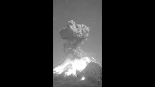 Two Eruptions Recorded at Mexico's Popocatepetl Volcano