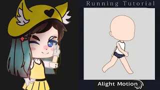 [~Running Tutorial~] in Alight Motion gacha-tutorial