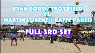 2023  Manhattan Beach Volleyball  Evan Cory Troy Field v Martin Lorenz Raffe Paulis | FULL 3rd SET
