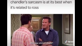 Chandler's sarcasm is the best 😂 (vid not mine)