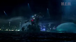 Pacific Rim 2013   2 3 Jaegers vs 2 Kaiju    Pure Action 1080p