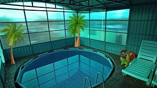 How to make a budget indoor pool of 10 cubic meters and heat it up to30 degrees in 2hours in Siberia