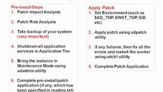 Oracle APPS DBA - Patching and Maintenance - 7/8
