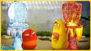 LARVA FULL EPISODES: Ice toilets and yellow toilets | CARTOONS BOX 550 | CARTOONS MOVIES NEW VERSION