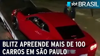 Blitz apreende mais de 100 carros em um dos bairros mais caros de São Paulo