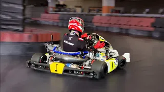 KZ SHIFTER KART at an INDOOR TRACK!