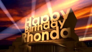 Happy Birthday Rhonda