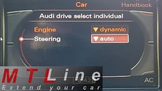 Audi A4 B8, MY2011 - Drive Select activation - vključitev Drive Select nastavitve vozniškega profila
