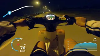 Test Max Speed Cub 50cc GPS | Tốc Độ Tối Đa Cub 50