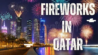 FIREWORKS in QATAR on EID 2023 | Eid CELEBRATION at katara cultural village #doha #visitqatar