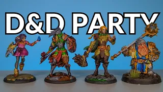 How to Paint a FULL D&D Party of Miniatures!