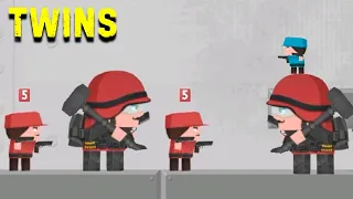 Два Гиганта против армии TWINS Clone Armies Tactical Army Game