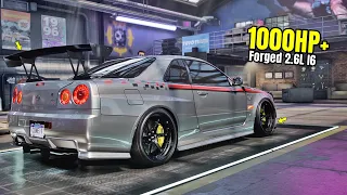 Need for Speed Heat Gameplay - 1000HP+  NISSAN SKYLINE GT-R R34 Customization | Drift Build