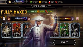 FINALLY MAXED Klassic Movie Raiden. Overpowered With Maxed Tower Gear. Mortal Kombat Mobile