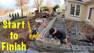 How to build raised paver patio - Techo Bloc