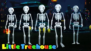 Lima Tengkorak Menyeramkan | Lagu anak anak | Little Treehouse Indonesia | Halloween sajak