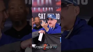 HEATED TEOFIMO LOPEZ SR FLIPS OFF FANS AT WEIGH IN VS JOSH TAYLOR!