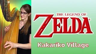 Kakariko Village from The Legend of Zelda Ocarina of Time - Harp Cover