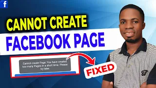 How to Fix: You have Created Too Many Pages recently. Please try again later