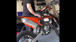 KTM EXC-F 500 2020 Fastway End-Cap Pro Moto Billet before-after sound check