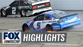 FINAL LAPS: Kyle Larson SLAMS wall in final turn, Alex Bowman wins | NASCAR ON FOX HIGHLIGHTS