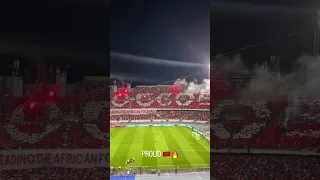 Tifo Morocco vs Brazil - Tangier Stadium