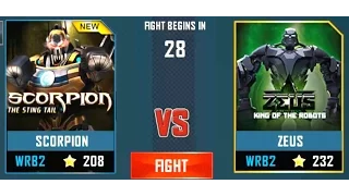 REAL STEEL WRB Scorpion VS Zeus (Champion) New Robots UPDATE (Живая сталь)