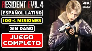 RESIDENT EVIL 4 REMAKE Español latino (MOD) 100% MISIONES Y TESOROS Gameplay JUEGO COMPLETO 4K 60 PC