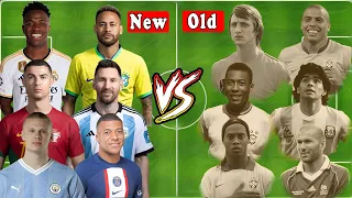 1900'S Legends 🆚 2000'S Legends Ronaldo Messi Neymar Mbappe Haaland VS R9 Pele Maradona Zidane Cruyf