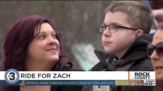 Ride for Zach: Hundreds of bikers show up in support of teenager with terminal brain cancer