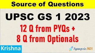 UPSC IAS GS Paper 1 2023 Analysis | UPSC Mains GS 1 Source of Questions